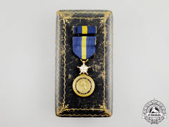 A Second War American Navy Distinguished Service Medal With Case