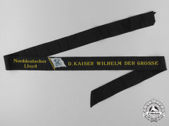 A North German Lloyd (Aka Bremen Line) "D. Kaiser Wilhelm Der Grosse" Tally Ribbon