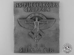 A Large Winner’s Nsfk Plaque; Ns-Fliegerkorps Gruppe 4