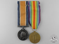 A First War Medal Pair To The 54Th Infantry Battalion