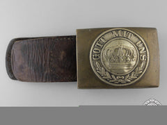 A German Imperial Army (Heer) Belt Buckle With Tab