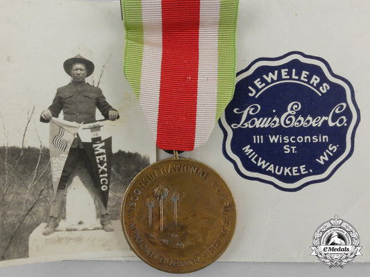 a_wisconsin_mexican_border_service_medal1916-1917_to_a_kia_k_854