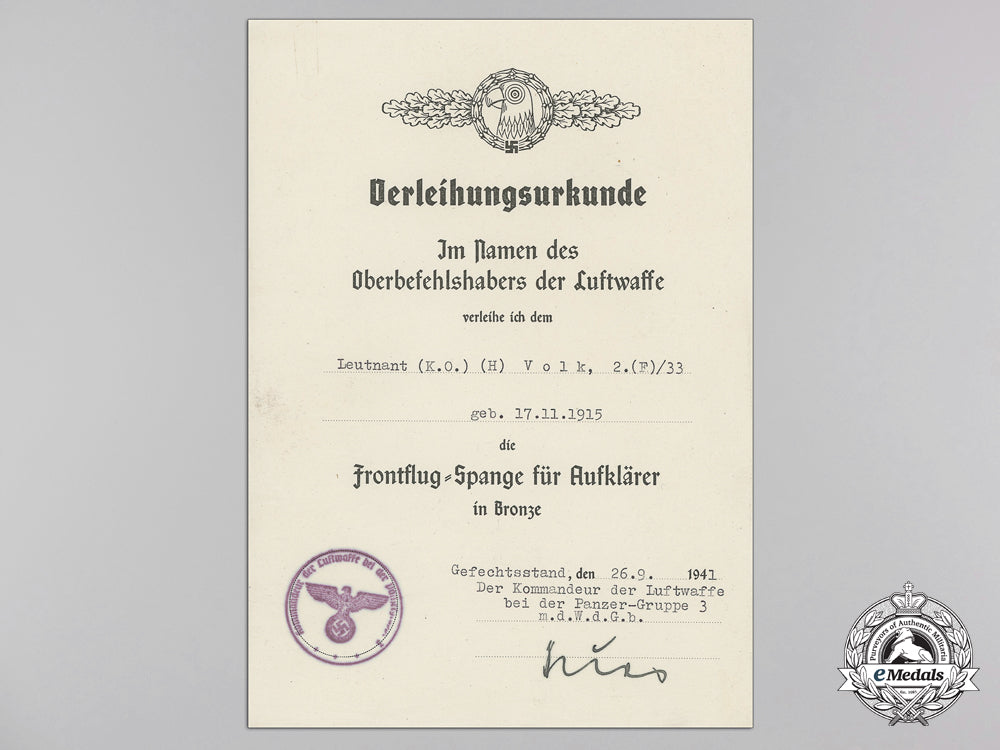 an_award_document_for_luftwaffe_reconnaissance_squadron_clasp_k_880