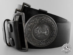A Westfalen State Forestry Service Official's Belt Buckle; Named