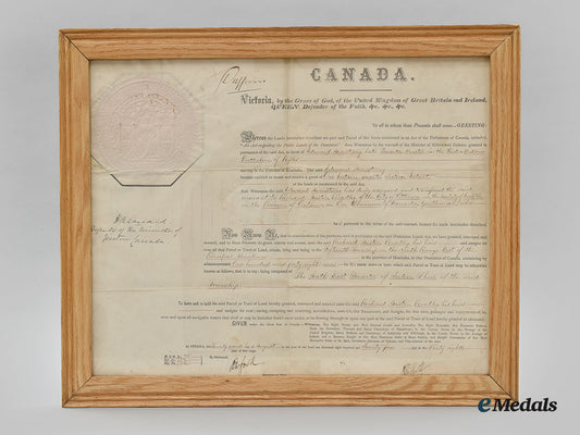 canada,_commonwealth._a_framed_land_transfer_document_to_richard_austin_bradley,1874_l22_mnc0008_666_1_1