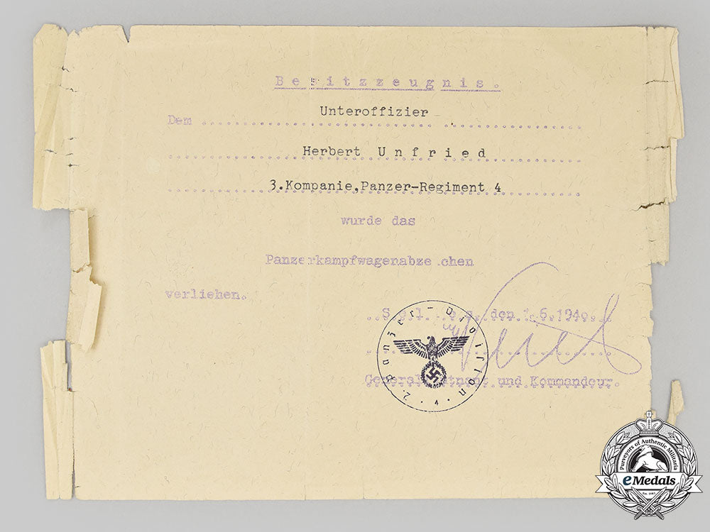 germany,_heer._the_estate_of_leutnant_herbert_unfried,4_th_panzer_regiment,_eastern_front_kia_l22_mnc0009_953