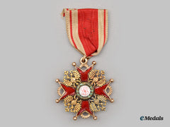 Russia, Imperial. An Order Of Saint Stanislaus, Iii Class Cross In Gold, By A. Keibel, C.1900