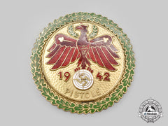 Germany, Third Reich. A 1942 Tyrolean Pistol Marksmanship Gau Champion’s Badge, By Carl Poellath