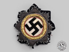 Germany, Wehrmacht. A German Cross In Gold, Cloth Version For Panzer Personnel