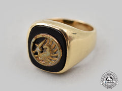 France, Foreign Legion. A Foreign Legion Paratrooper Ring, In Gold