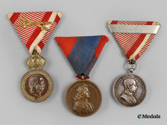 Austria, Imperial. Three Military Medals
