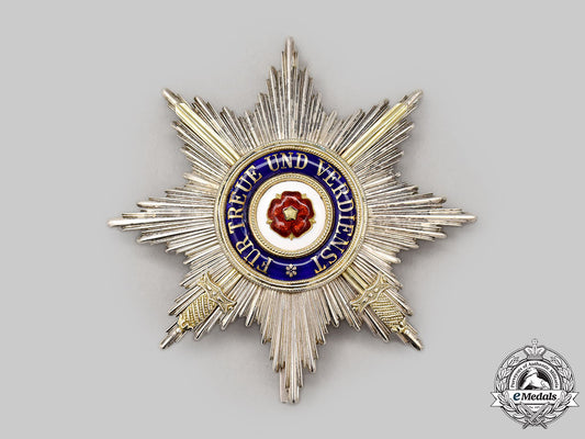 lippe-_detmold,_principality._a_house_order_grand_cross_breast_star_with_swords,_c.1914_l22_mnc0156_969