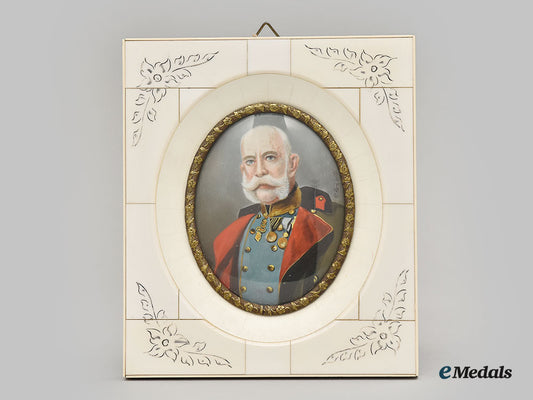 austria,_imperial._a_miniature_portrait_of_franz_joseph,_after_l._horowitz_l22_mnc0162_456