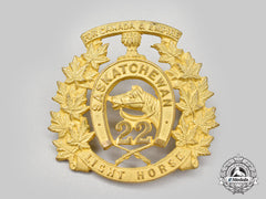 Canada, Dominion. A 22Nd Saskatchewan Light Horse Cap Badge C.1910