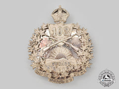 Canada, Dominion. A 103Rd Regiment (Calgary Rifles) Cross-Belt Badge, C.1912