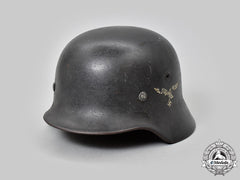 Germany, Luftwaffe. A Single-Decal M40 Stahlhelm, By Sächsische Emaillier- Und Stanzwerke