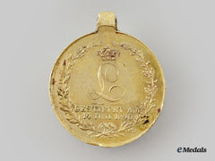 Hesse-Darmstadt, Grand Duchy. A Rare Miniature Field Honour Decoration In Gold