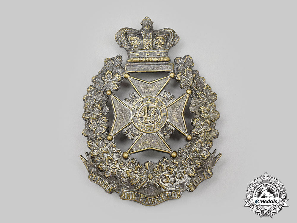 canada,_dominion._a43_rd_ottawa_and_carleton_battalion_of_rifles_shoulder_belt_plate,_c.1882_l22_mnc0263_971_1