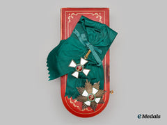Hungary, Kingdom.  An Order Of Merit Awarded To Ramón Serrano Suñer, Former Minister Of Foreign Affairs Of Spain