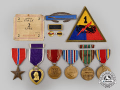 United States, A North African & Italian Campaign Bronze Star & Purple Heart Group