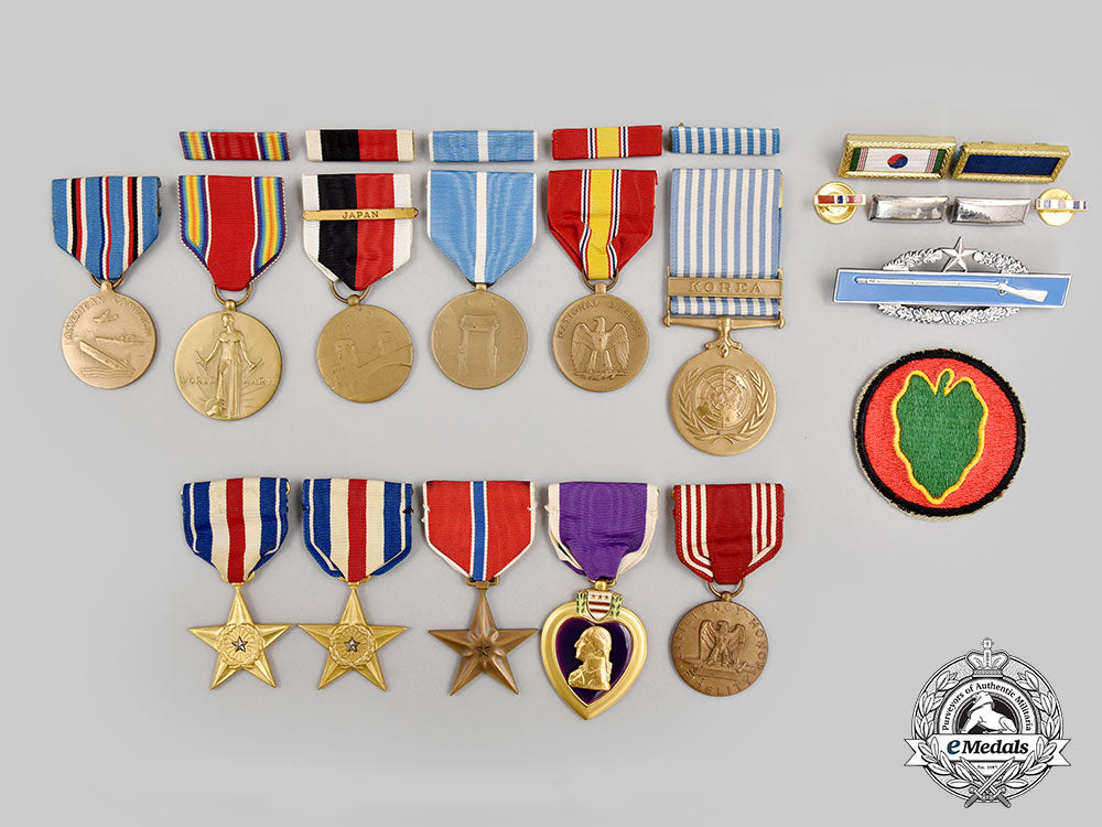 united_states._a_pacific_theater&_korean_war_silver_star_group,_dow_at_taejŏn__l22_mnc0318_284