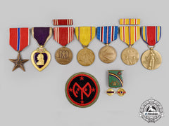 United States. A Pacific Theater Bronze Star & Purple Heart Group,  27Th Infantry Division