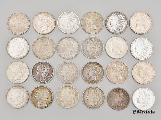 united_states._a_mixed_lot_of_american_silver_dollar_coins_l22_mnc0419_766