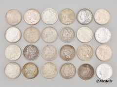 United States. A Mixed Lot Of American Silver Dollar Coins