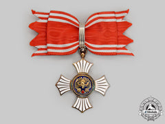 Japan, Empire. A Japanese Red Cross Order Of Merit, I Class Gold Grade For Ladies