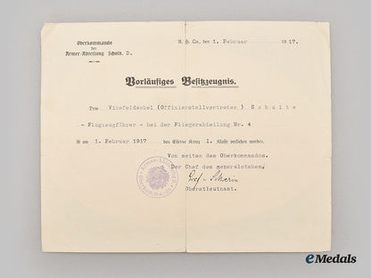 germany,_imperial._the_awards_and_notices_of_vizefeldwebel_schulte,_fliegerabteilung_nr.4_l22_mnc0592_955