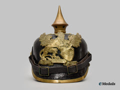 Baden, Grand Duchy. A 4. Badisches-Infanterie Regiment Prinz Wilhelm Nr. 112 Enlisted Personnel Pickelhaube