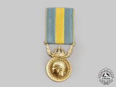 Sweden, Kingdom. A Red Cross Merit Medal For Voluntary Health Care For Men, I Class Gold Grade
