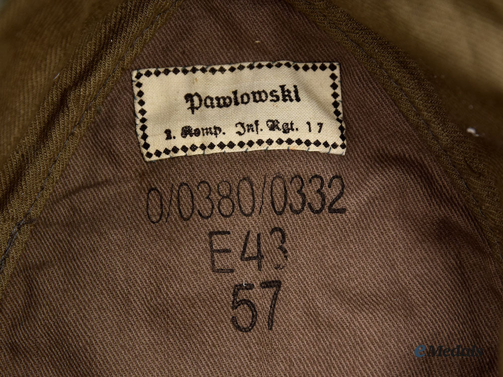 germany,_heer._an_em/_nco’s_m43_field_cap,_named_and_unit-_attributed_l22_mnc0686_946