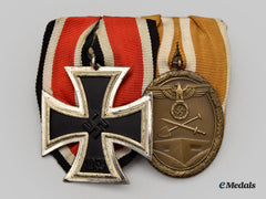 Germany, Wehrmacht. A Parade-Mounted Medal Bar For Second World War Service