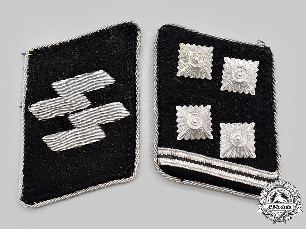 Ss Germany Patch Germany, Ss. A Set Of Waffen-Ss Obersturmbannführer Collar Tabs – eMedals