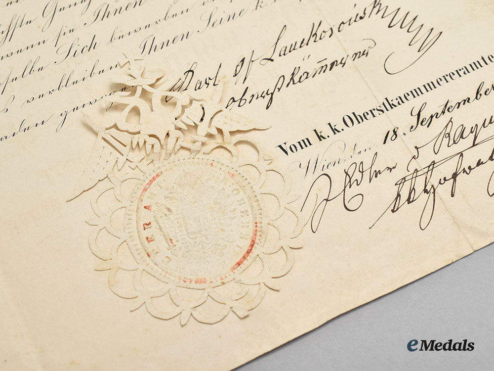 austria,_imperial._a_chamberlain_appointment_document_to_adalbert_grafen_christalnigg,1861_l22_mnc0761_885_1