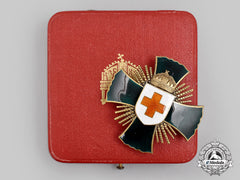 Hungary, Kingdom. A Decoration Of The Hungarian Red Cross, Merit Cross With Case