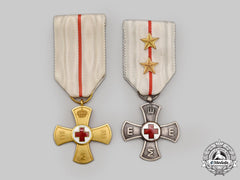 Greece, Kingdom. Two Hellenic Red Cross Decorations 1946-1949
