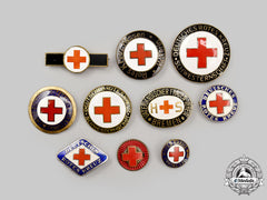 Germany, Drk. A Mixed Lot Of Postwar German Red Cross Badges