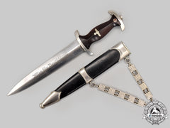 Germany, Nskk. A Rare M36 Chained Service Dagger, With Dedication, By Ewald Cleff
