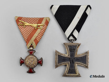 austria,_imperial._a_first_war_iron_cross_and1849_merit_cross_l22_mnc0900_815