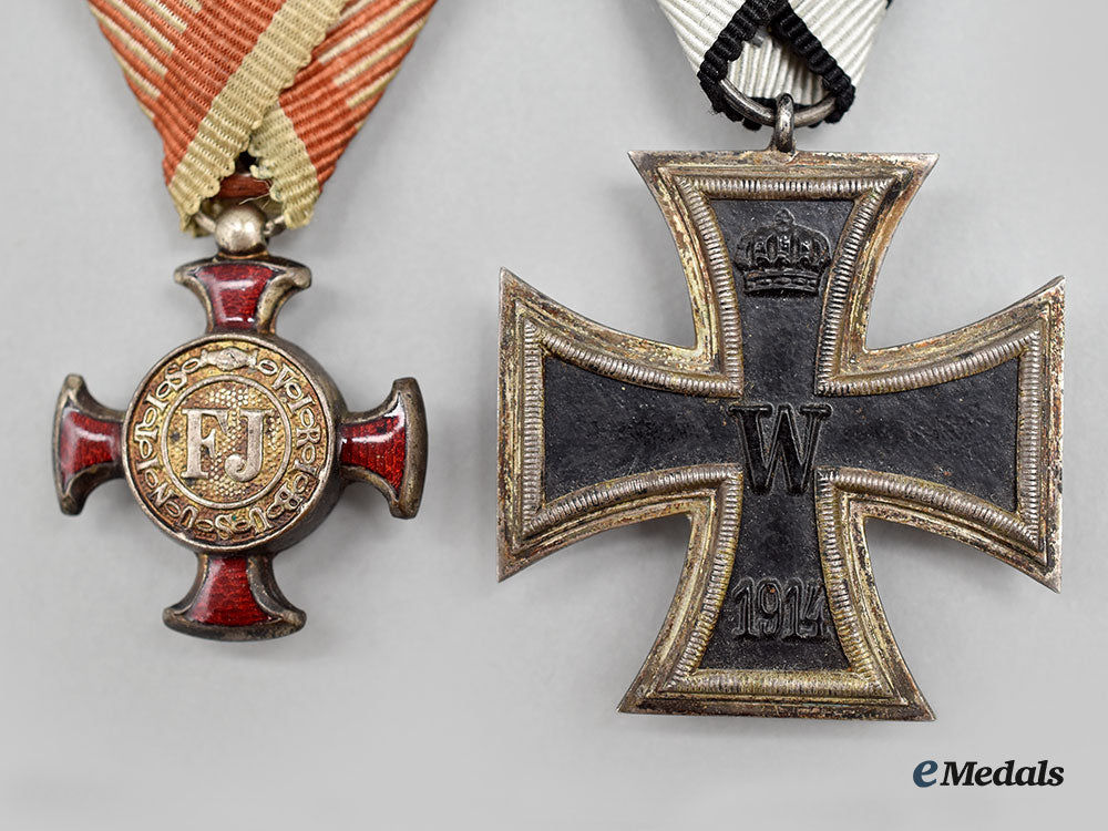 austria,_imperial._a_first_war_iron_cross_and1849_merit_cross_l22_mnc0901_816