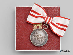 Austria, Republic. An Innsbruck 1964 Olympic Medal, Silver Medal In Case