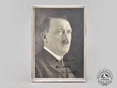 Germany, Third Reich. A Signed And Framed Portrait Of Ah