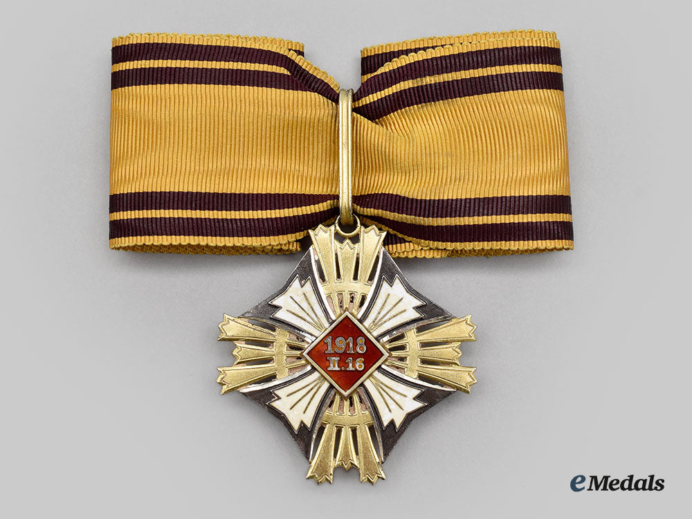 lithuania,_republic._an_order_of_gediminas,_ii_class_set_and_award_document_to_alberto_d'agostino,_c.1936_l22_mnc1000_853_1