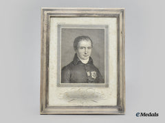 France, Kingdom. A Portrait Of Joseph Napoleon In A Silver Frame, C.1946