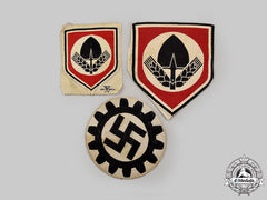 Germany, Third Reich. A Mixed Lot Of Labour Organization Sports Insignia