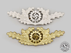 Germany, Daf. A Pair Of Visor Cap Insignia