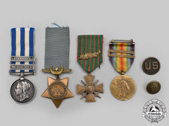 Canada, Dominion. A Father And Son Group To Manitoba Boatman T.h Atkinson, Egypt Medals And Son, First War Medals
