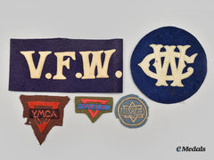United States. Five First War Aef Associated Cloth Items
